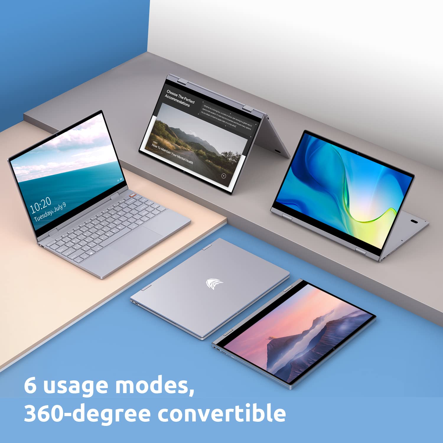 BMAX Y13 Computador portátil conversível e tátil 13,3 polegadas